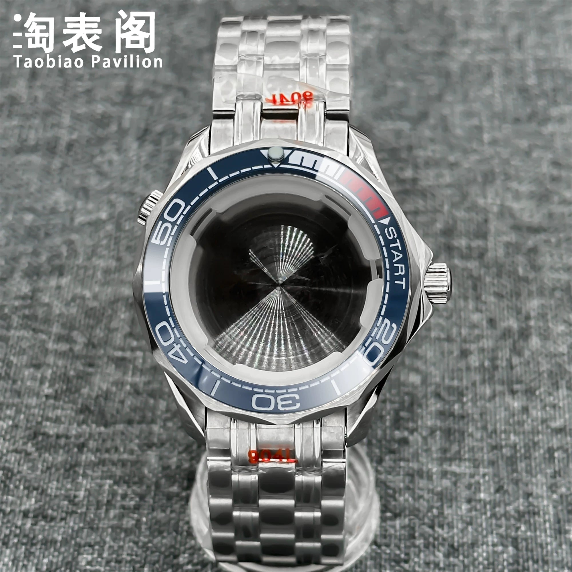41Mm Seamaster 300 case for NH35/36 ETA2824 PT5000 Miyota 8215 Solid Back 10ATM Sapphire
