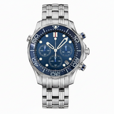 41MM Quartz VK63 Seamaster Chronograph  Sapphire Glass Green Luminous 5ATM