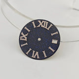 NH35 Starry dial enamel surface blue gold sand NH36/4R35 mechanical watch watch accessories size 28.5mm