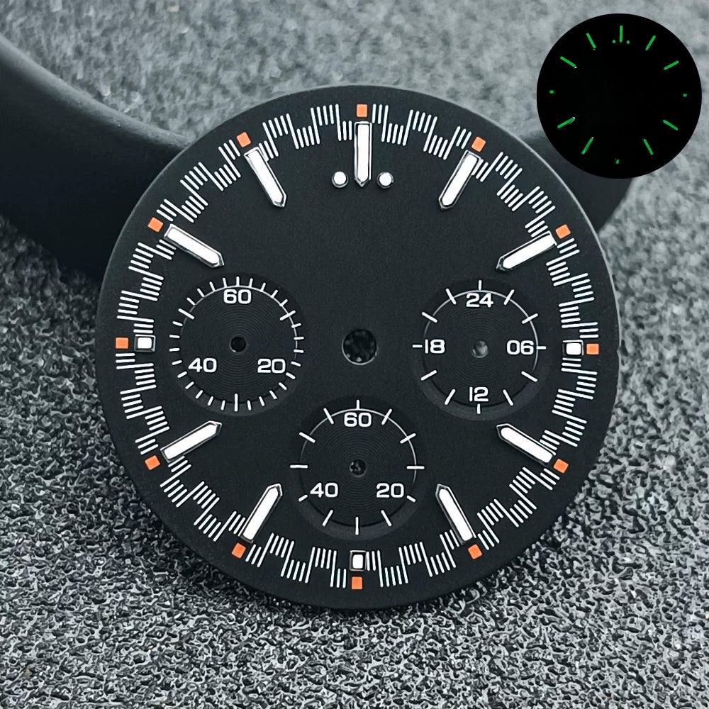 Speedmaster Dial 32.5mm for Japan VK63 movement Chronograph Dial Sterile