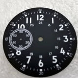 39MM luminous watch dial hand set is suitable for eta6497 seagull st3600 manual winding movement