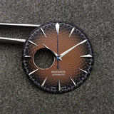 40Mm cocktail watch case 316 stainless steel bubble mirror for NH35/36/NH4R/NH38 movements pilot case glass back