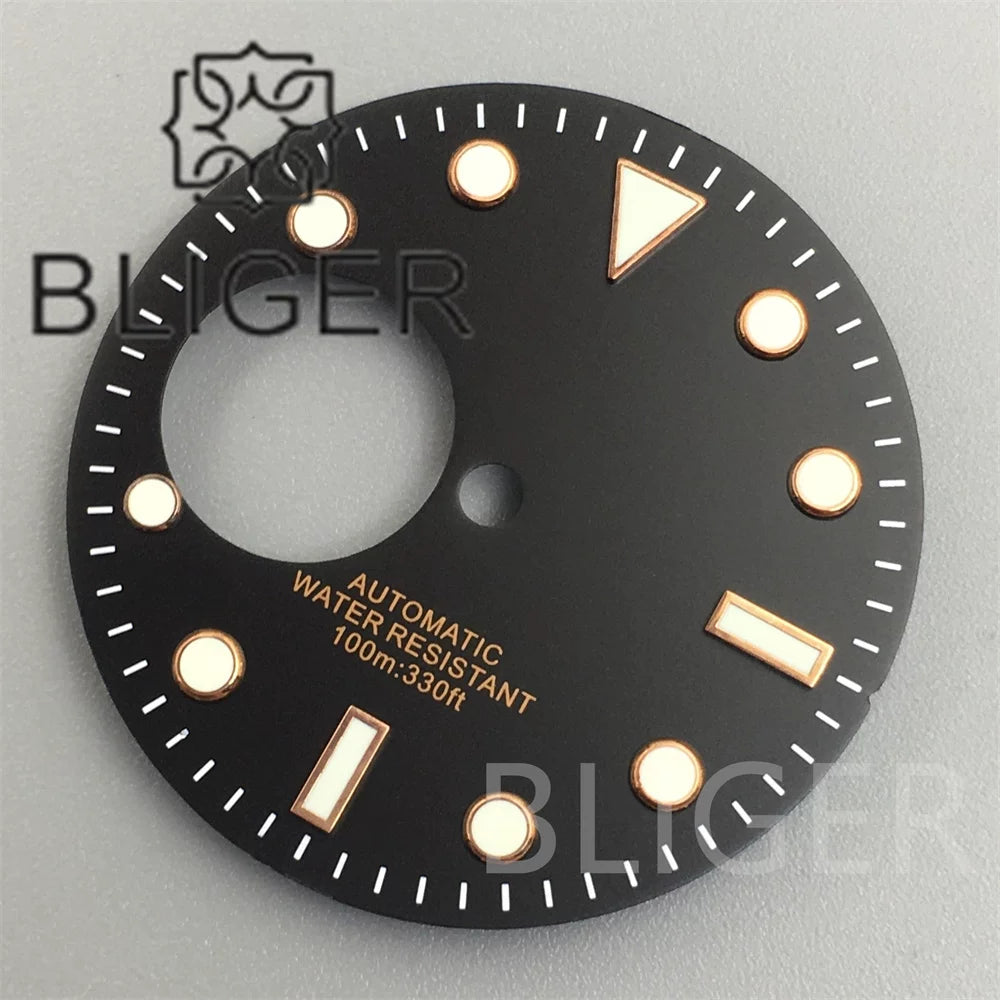 New green luminous NH38 dial 29mm for NH38 automatic movement watch accessories