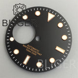 New green luminous NH38 dial 29mm for NH38 automatic movement watch accessories