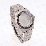 Titanium Watch Case Submariner Yacht master GMT 40mm Titanium Strap Modified Accessories Fit NH34 35 ETA2824 PT5000 Movement