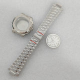 41mm Quartz Nautilus Watch Case set Sterile stainless steel sapphire glass for vk61 movement 3ATM