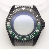 42MM Pvd Black Submariner Watch case Diver Mod Accessary Double Domed sapphire for NH35 34 36 38 etc 10Bar