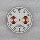 32.5mm Speedmaster VK64 Dial for quartz movement green luminous 2 eyes