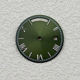 Sterile Miyota 8285 dial Roman Number 31MM Sunburst dial no lume