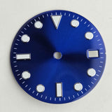 Enamel  Dial Sub style 28.5MM Watch Accessories Full Sterile for NH35/36 Movement Blue Lume