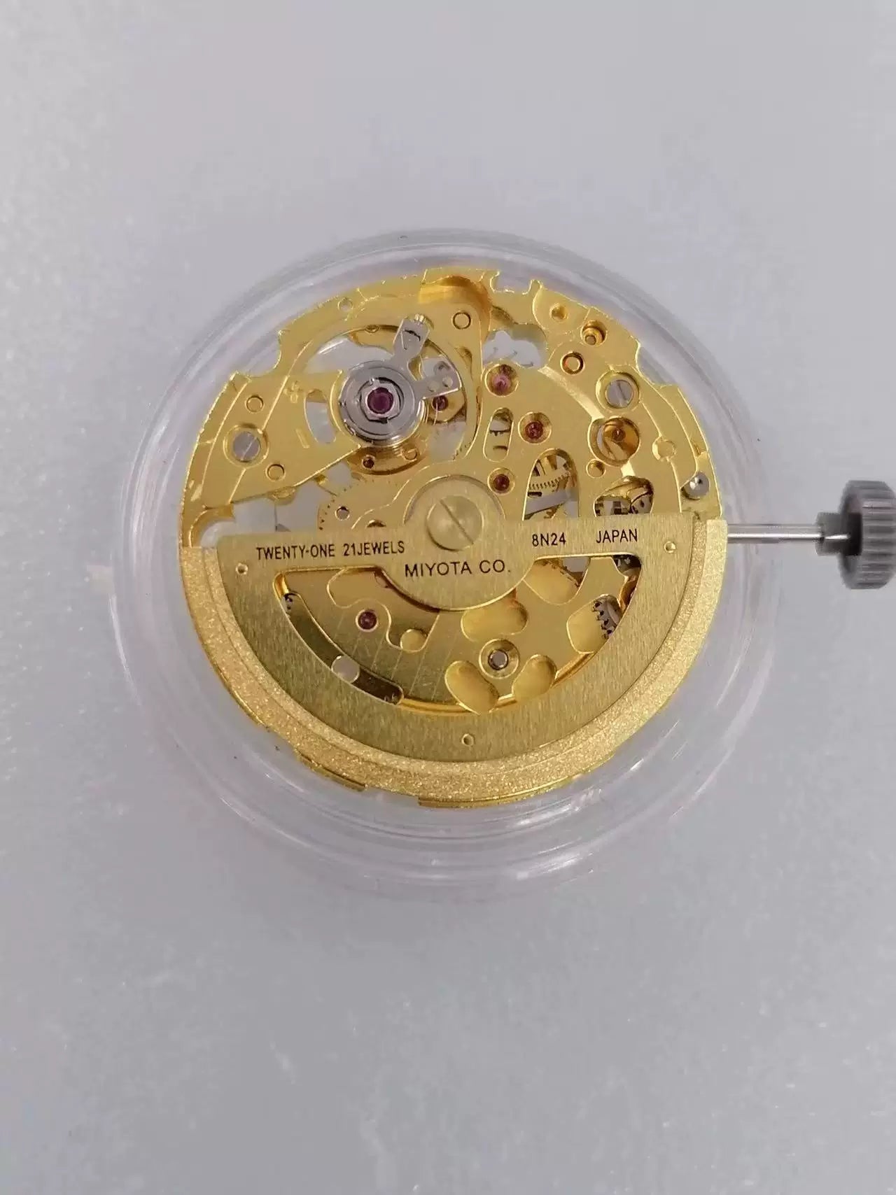Miyota 8N24 Automatic Mechanical Movement 21600 BHP Watch Movement  21 Jewels Skeletonized Automatic Movement