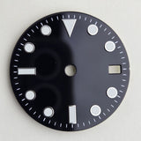 Enamel  Dial Sub style 28.5MM Watch Accessories Full Sterile for NH35/36 Movement Blue Lume