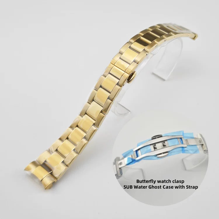 20mm Butter Fly Bracelet For SUBmariner GMT Yach master Explorer Oyster Airking etc DateJust Day Date Oyster Jubilee Gold Black Silver Two Tone