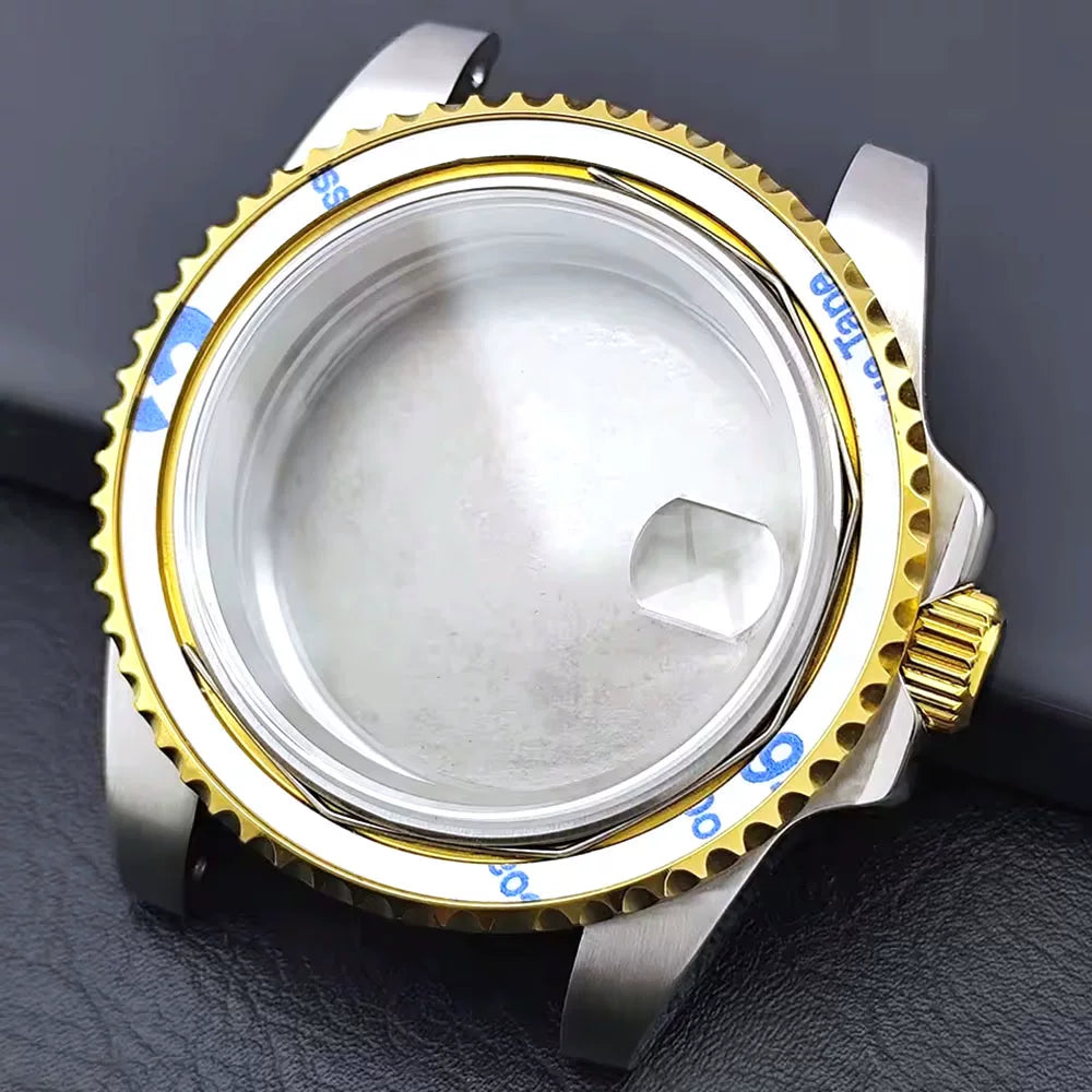 Bidirectional rotating bezel Watch Case 40.5MM Submariner / GMT Yacht sapphire glass two-way rotating  for NH34/NH35/NH36 38