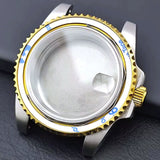 Bidirectional rotating bezel Watch Case 40.5MM Submariner / GMT Yacht sapphire glass two-way rotating  for NH34/NH35/NH36 38