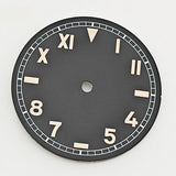 38.8MM ETA6497 pilot dial green luminous for ETA6497/ST3600 manual movement