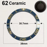 Ceramic Bezel For 42MM Seamaster Case diameter 38mm * 30.7mm