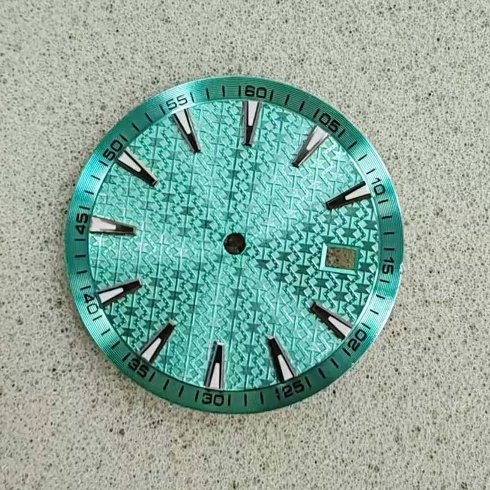 33.5MM dial green luminous strip nail  for NH35/364R/7S movement