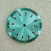 33.5MM dial green luminous strip nail  for NH35/364R/7S movement