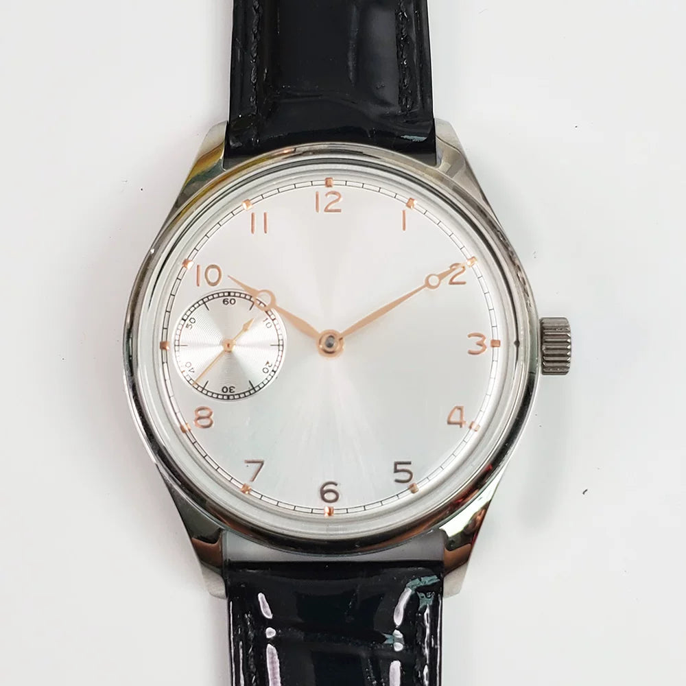 Men's Manual Winding Watch 42mm ST3600 Movement 3ATM Sapphire Rail Dial