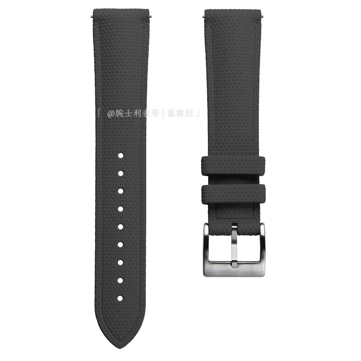 FKM Watch Strap 19/21/23/24mm Rubber band waterproof for Diver Pilot Texture Fluorine