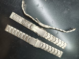 TA2 pure titanium watch strap flat end 18mm 19mm 20mm 21mm 22mm anti allergy light weight