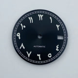 New Middle East Arabic digital dial 28.5MM green luminous watch dial fit NH35/NH36 movement