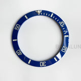 Luminous Bezel Insert 38mm x30.6mm  blue-green light ceramic ring for Submariner Yachtmaster Etc