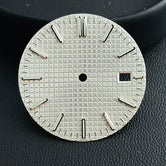 31.8mm Waffle Watch Dial no logo Sterile Green luminous for NH35/NH36 custom logo Available Prx