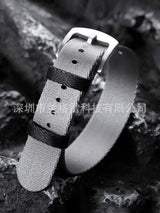 HIgh density nylon Nato strap ZHLU canvas sports wristband 18/20/22 mm double ring brushed buckle FXD