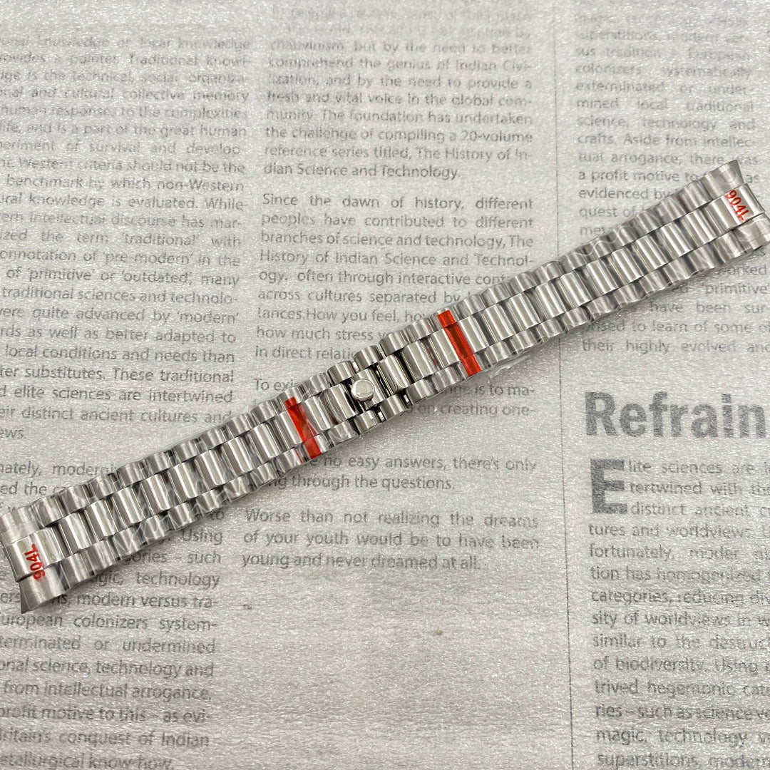 20MM presidential Bracelet strap invisible buckle silver black gold rose gold two tone etc solid stainless steel folding watch band for submriner yacht master datejust explorer