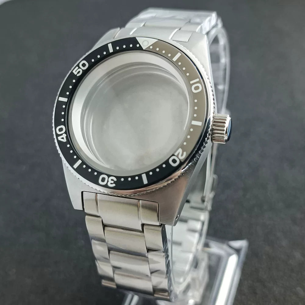 40.5mm 62mas Watch Case Domed Sapphire NH35 NH36 NH34 38 etc 10ATM for 28.5mm Dial