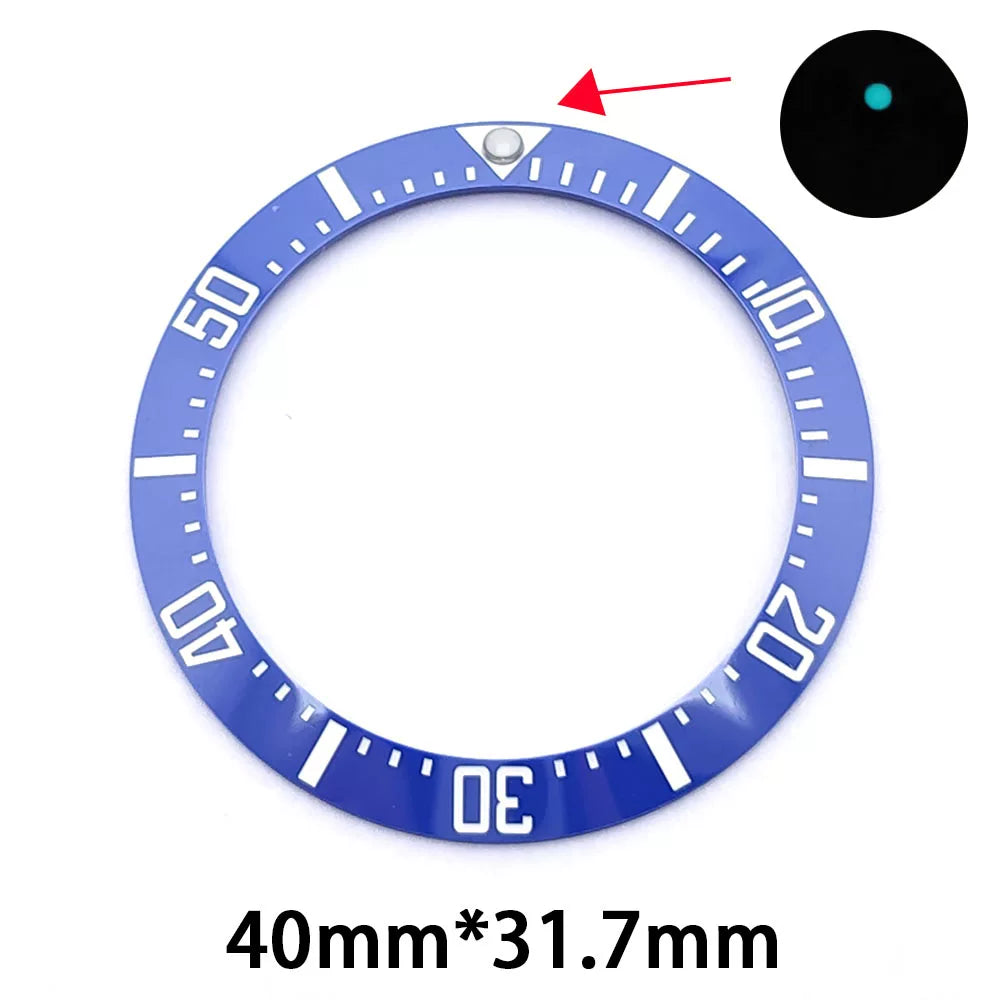 Slope Bezel Insert For 43mm Deep Sea James Cameron Watch Case Ghost King ceramic 40MM * 31.7MM