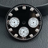 29Mm VK63 Dial luminous suitable for multi-function quartz movement Chronograph and supports customized logo.
