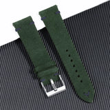 Suede leather Strap Quick-release real cowhide flip leather strap 18 20 22 24mm unisex