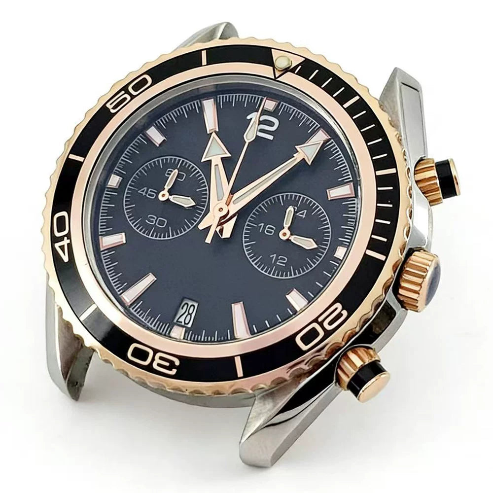 45mm big wrist watch VK64 quartz movement 2 eyes 5ATM 316L 45mm big wrist watch VK64 quartz movement 2 eyes 5ATM 316L