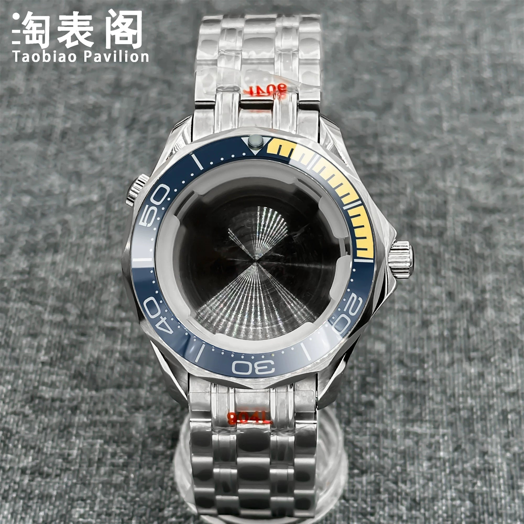 41Mm Seamaster 300 case for NH35/36 ETA2824 PT5000 Miyota 8215 Solid Back 10ATM Sapphire