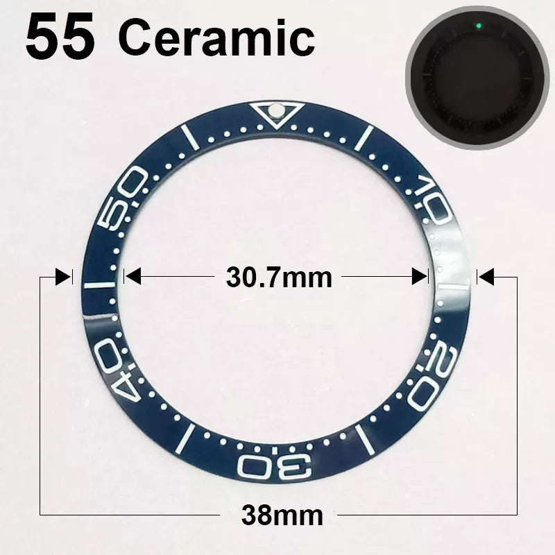 Ceramic Bezel For 42MM Seamaster Case diameter 38mm * 30.7mm