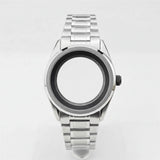 40MM White Birch Forest Watch Case business for NH35 34 36 38 etc Movement silver black gold