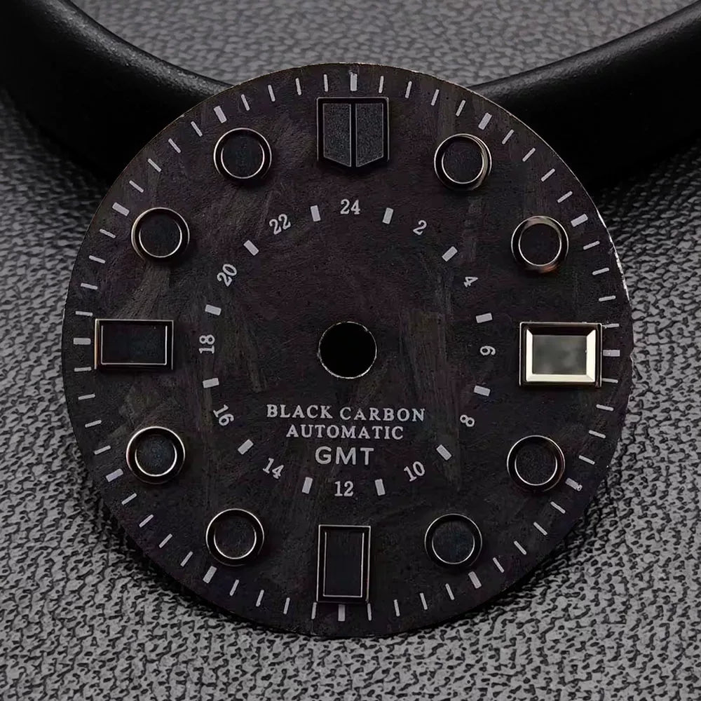 Balck Carbon fiber dial 28.5MM for NH35 / NH34 / miyota 8215 /ETA 2824 PT5000