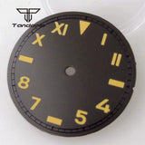 29mm Californian Dial Vintage Roman Number ETA2824 NH35  ST2130 PT MIYOTA Green Lume