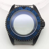 42MM Pvd Black Submariner Watch case Diver Mod Accessary Double Domed sapphire for NH35 34 36 38 etc 10Bar