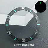 Ceramic SUB bezel carbon brazing pattern ceramic ring luminous ceramic ring original water ghost ring modified bezel