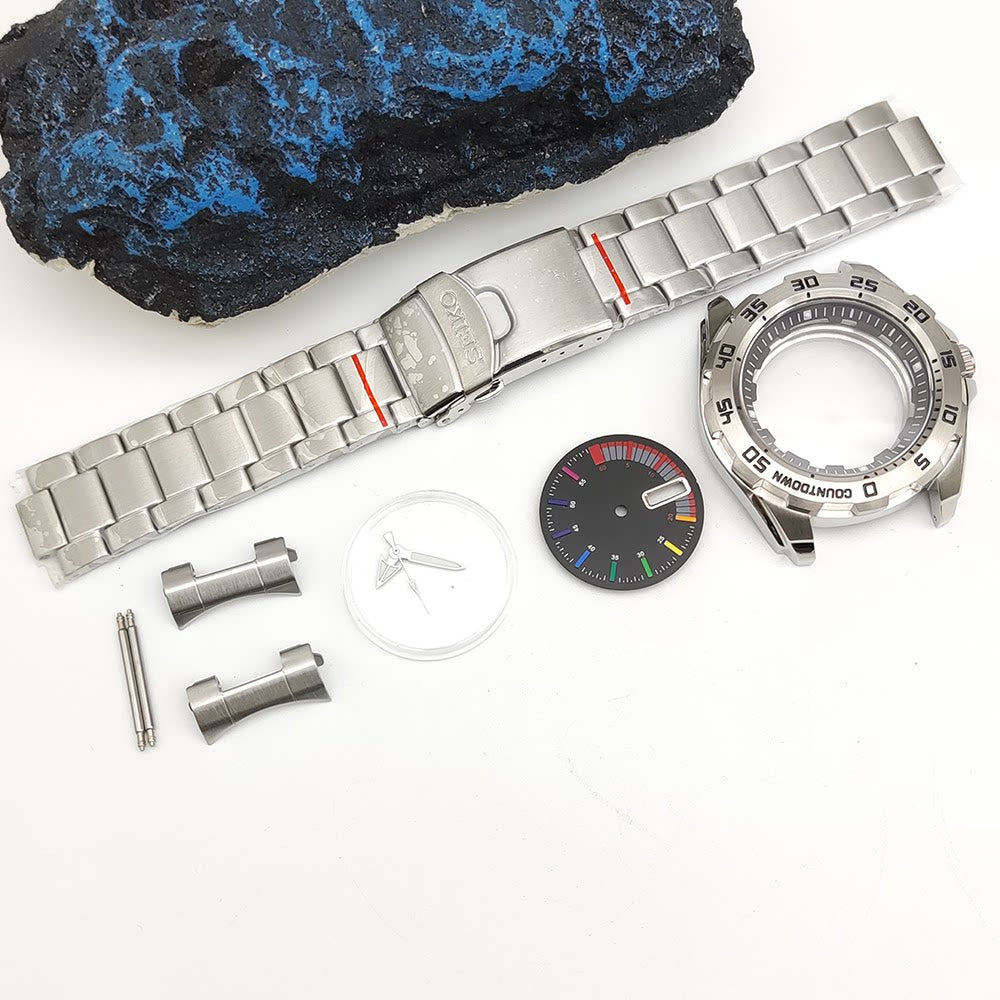 44MM Monster Case Set for NH35 Movement Stainless Steel Strap