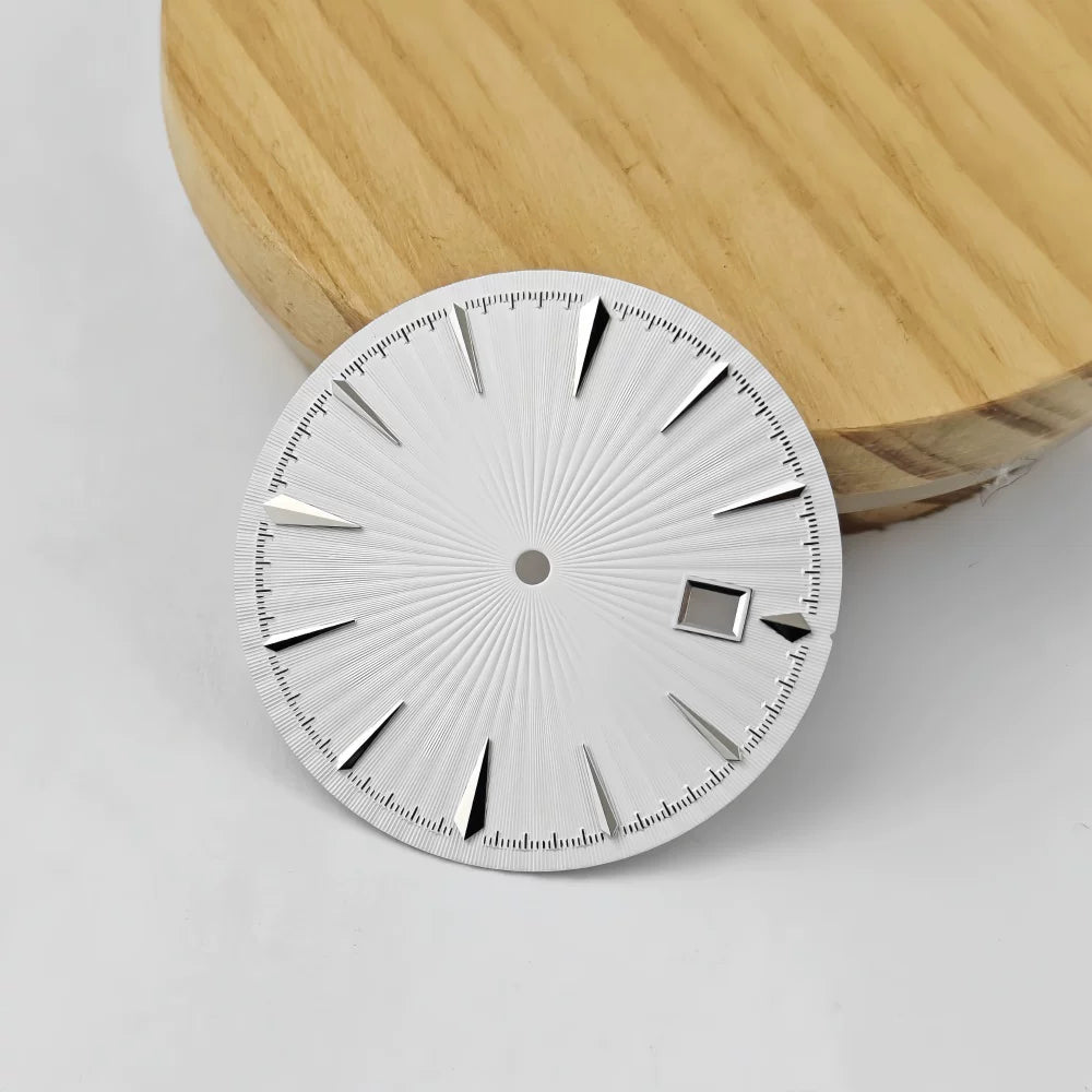 35mm Sterile Cocktail Dial for NH35 vertical pattern texture no lume