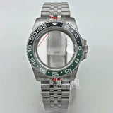 Modified Submariner Case 36mm/38mm GMT Case ceramic bezel sapphire glass for NH35 34 36 38 Etc movement