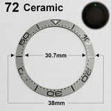 Ceramic Bezel For 42MM Seamaster Case diameter 38mm * 30.7mm