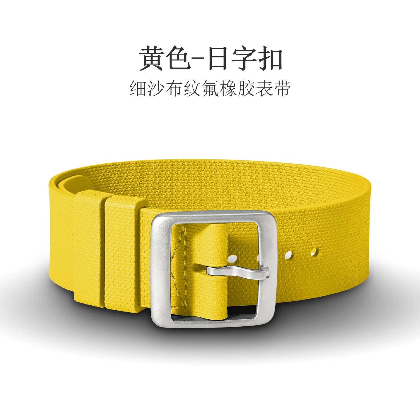 FKM Rubber Nato Strap sand cloth pattern fluororubber band 20/21/22 mm for Sub FXD etc