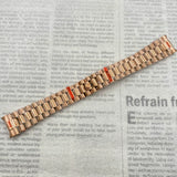 20MM presidential Bracelet strap invisible buckle silver black gold rose gold two tone etc solid stainless steel folding watch band for submriner yacht master datejust explorer