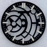 31.8mm Hollow NH38 Dial  strip nail green luminous suitable for NH38 H70 movement